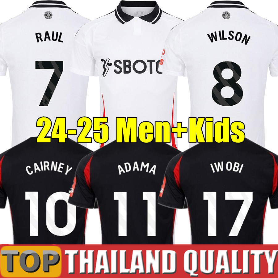 RAUL Soccer Jerseys MITROVIC WILSON REED CAIRNEY DE CORDOVA REID ANDREAS Football Shirt WILLIAN Men Kids Kit Uniform
