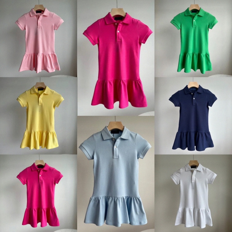 kids baby girls dress apricot summer clothes Toddlers Clothing BABY childrens girls purple pink yellow blue summer DressIXI8#