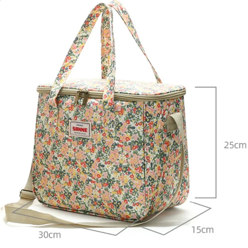 Camping Picnic Portable Handbag Thermal Waterproof Student Storage Bag Food Drinks Isothermal Pouch Trips Outdoor Cool Utensils 240819