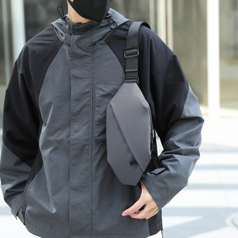 Men Minimalist Outdoor Sports Running Jogging Waist Bag Man Waterproof Fanny Pack Stylish Cross Body Belt Bag Waist Bag for Men 250425