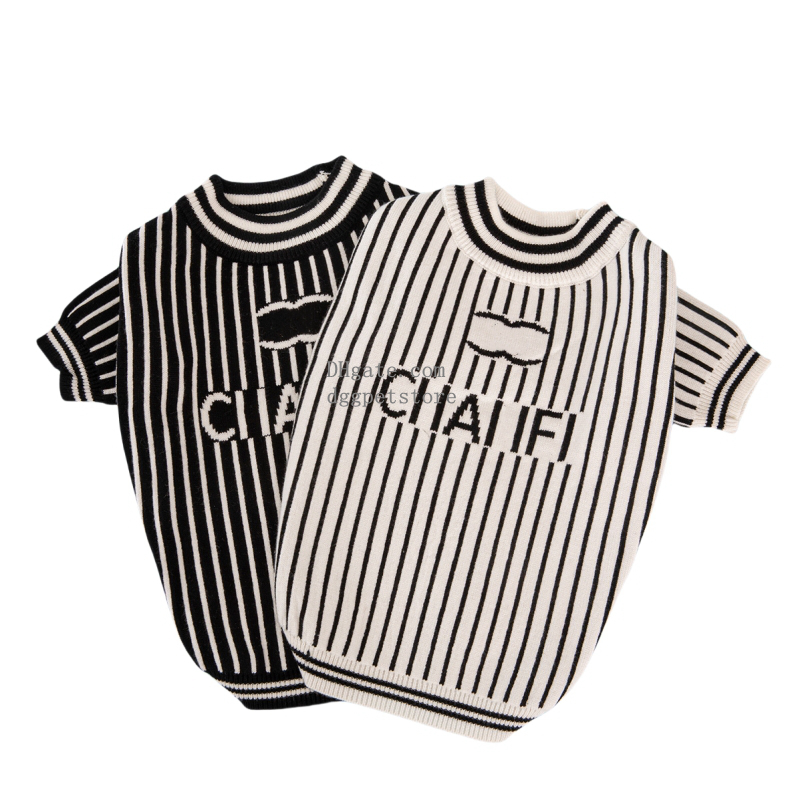 Designer Dog Apparel Thermal Knitted Dog Sweater for Small Medium Dogs, Winter Dog Cat Coat Warm Sweatshirts Outfits, Classic Knit Pullover Pets Jumper Coat Clothes