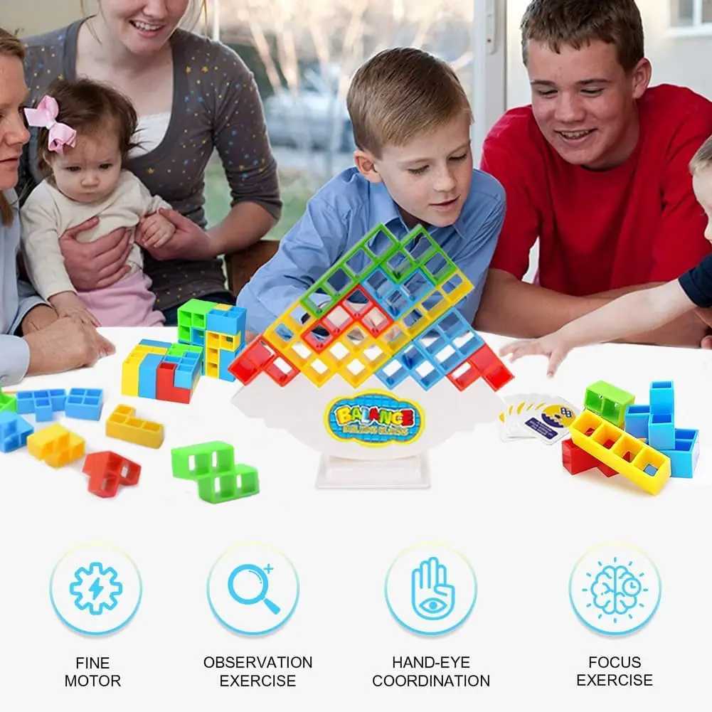 3D Tetra Tower Balance Stacking Toys Building Blocks Board Game for Kids Adult Perfect Family Game Party Team Building Games Toy Y240731