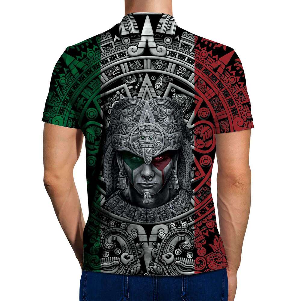 T shirt Mens Mexico Shirt 3D Digital Print Short Sleeve Aztec Shirts Mexican Gifts shirts tshirt graphic tee Casual tops summer clothes Short sleeve n