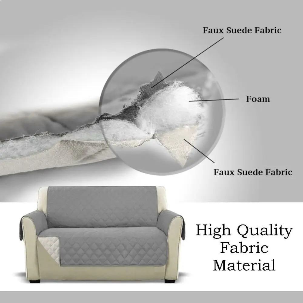 Waterproof Sofa Cover Quilted Anti-wear Couch Cover for Dog Pet Kids Recliner Armchair Furniture Slipcovers 1/2/3 Seater Protect 240801