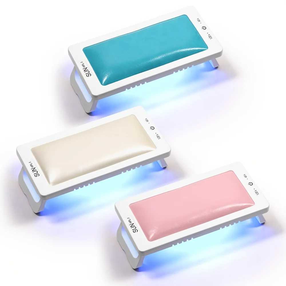 YIKOOLIN Available In A Variety Of Colors Arm Rest With LED Lamp UV Gels Dryer Polish Curing Foldable Lamp For Nails Lamp W250513