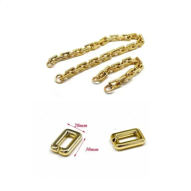 60cm Silver Gold Plated Acrylic Purse Chain Strap Handbag Handles Diy Replacement for Shoulder Bag Handbags Straps 240919