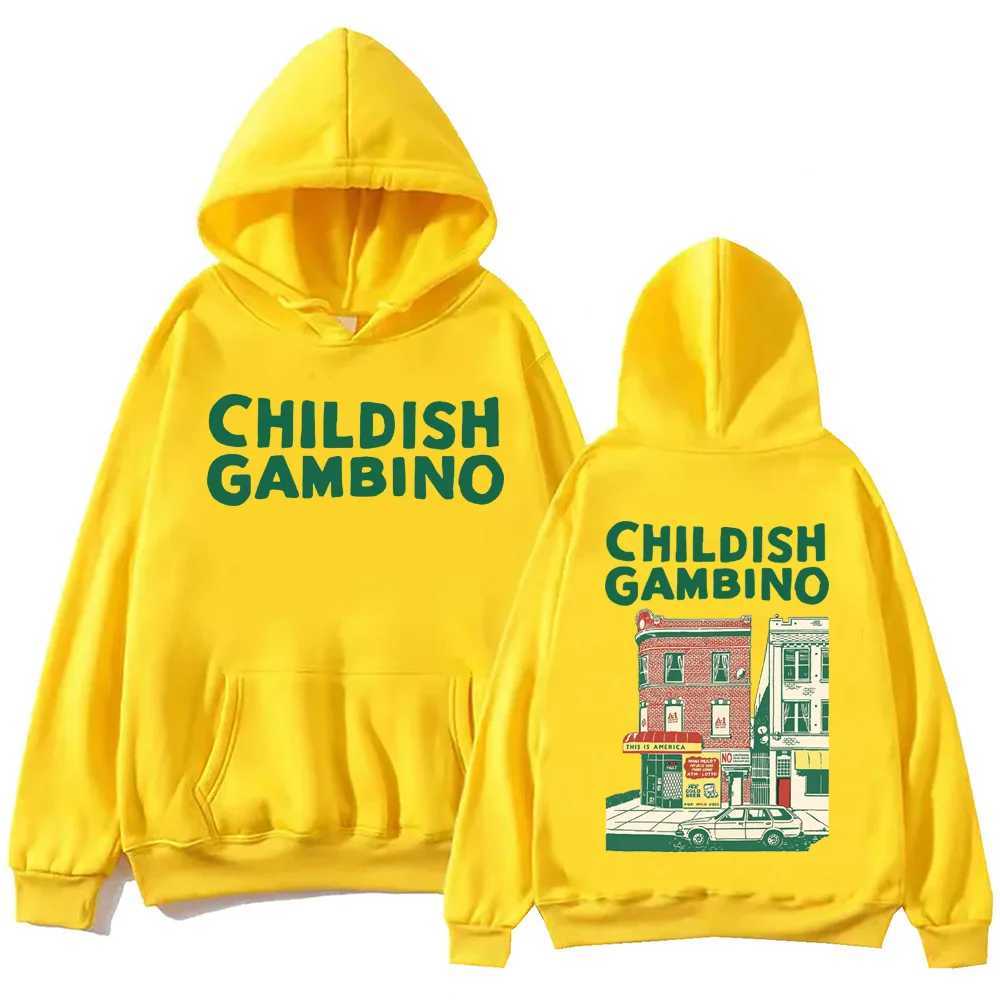 Childish Gambino Hoodie Harajuku Hip Hop Pullover Tops Popular Music Sweatshirt Fans GiftM240730