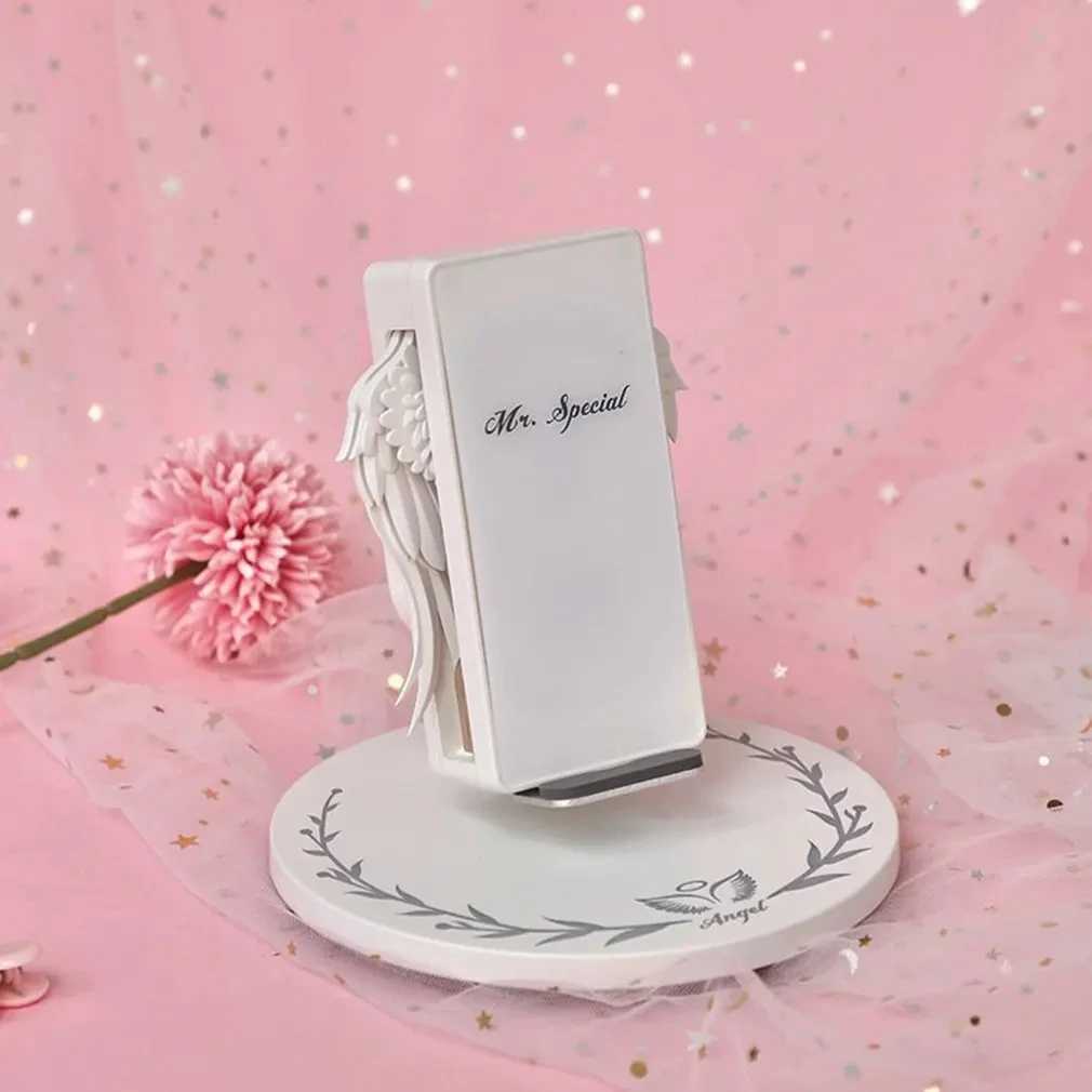 Angel Wings QI Phone Fast Charge 10W Wireless Charger Creative Movable Wing Shape with Breathing Light and Music Function Gift H251229