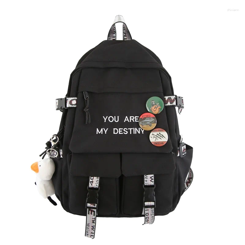 designer 2025S new model School Bags Girl Cute Laptop Backpack Women Bag Fashion Kawaii Ladies Haruku Travel College Student Backpacks Cool Female