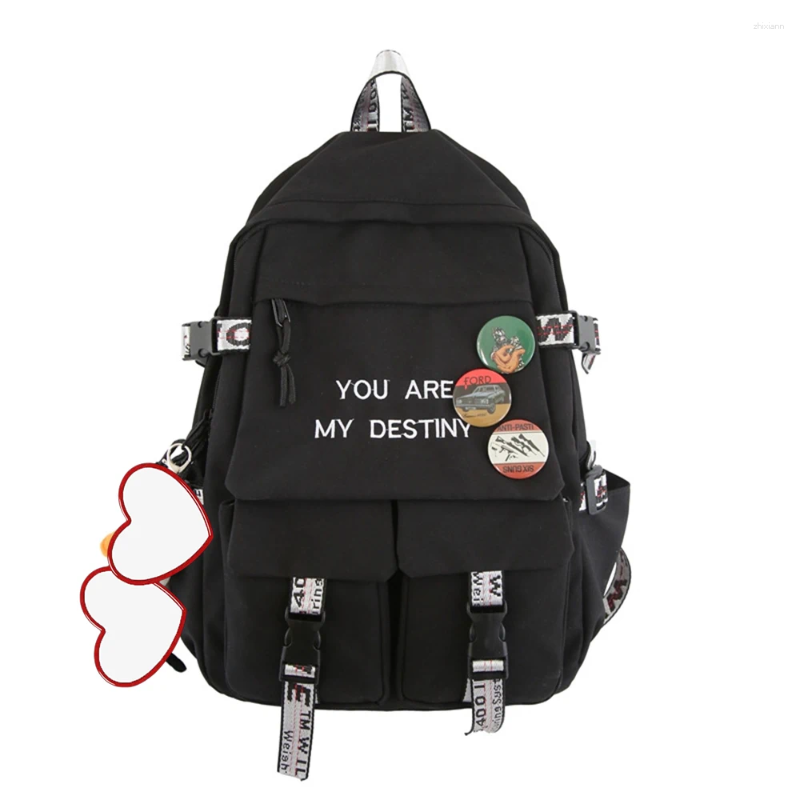 designer 2025S new model School Bags Girl Cute Laptop Backpack Women Bag Fashion Kawaii Ladies Haruku Travel College Student Backpacks Cool Female