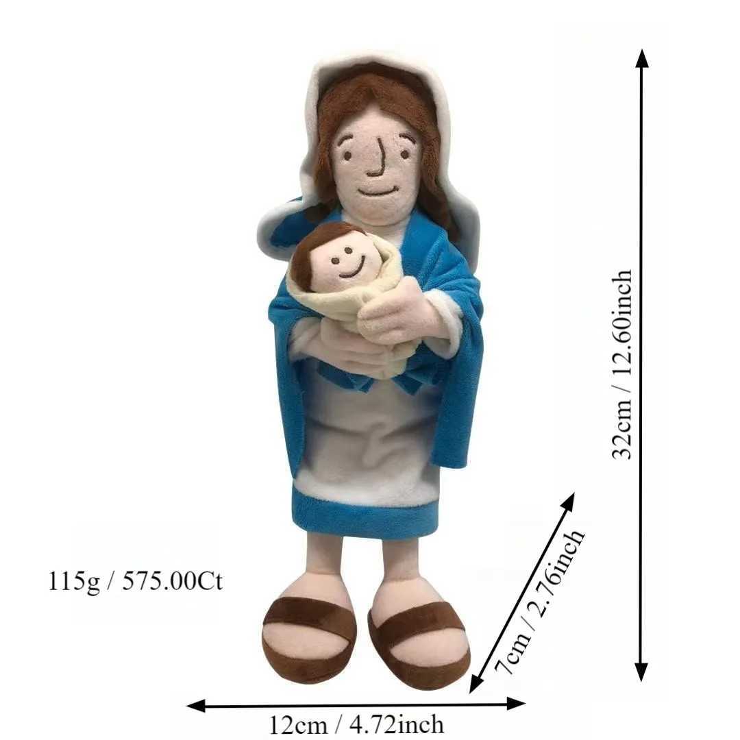 yesu new jesus plush doll thanksgiving gift doll spot jesus pillow Y240801