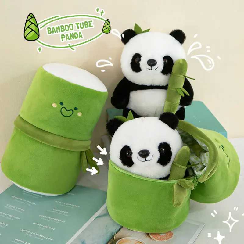Panda Bamboo Plush Stuffed Doll Soft Animals Children Toy Pillow Cartoon Kawaii Dolls Girls Kids Lover Gifts Home DecorationM240801