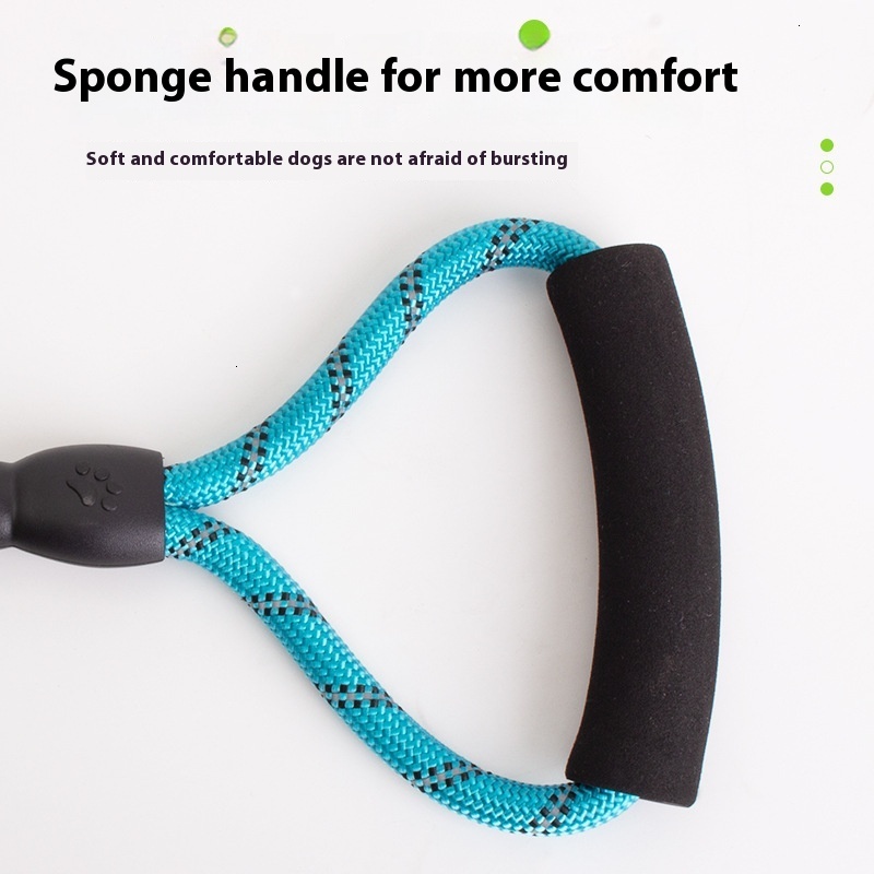 Supplies Pet Multi colored Round Reflective Traction Dog Walking Rope