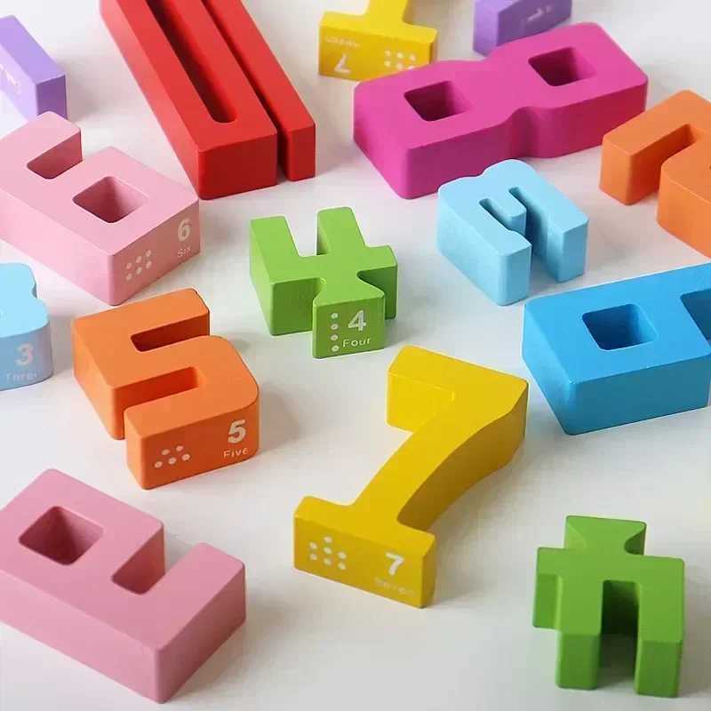 3D Digital Puzzle Number Building Block Set for Baby Montessori Stacking Toy Developmental Learning Gift for Kids Y240731