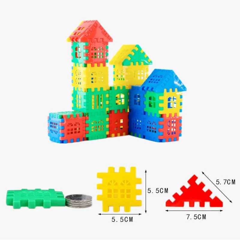 3D Puzzle Games Cubes Toys For Children Wooden DIY Building Blocks Jigsaw Educational Toy Interactive Toys For Kids Y240731