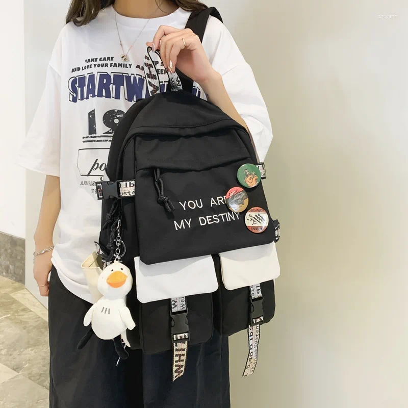 designer 2025S new model School Bags Girl Cute Laptop Backpack Women Bag Fashion Kawaii Ladies Haruku Travel College Student Backpacks Cool Female
