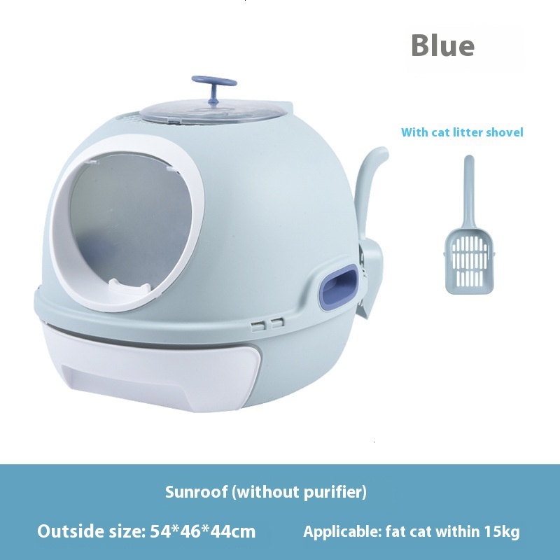 Cat fully enclosed drawer, toilet, basin, odor, deodorization, anti splashing cat litter basin