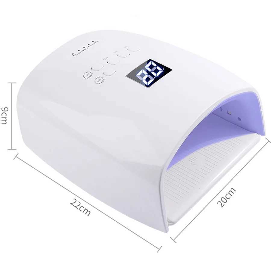2022 Upgraded 66W Rechargeable Nail Lamp S10 Cordless Nail Dryer Manicure Machine UV Light for Nails Wireless Nail UV LED LampCL2400806