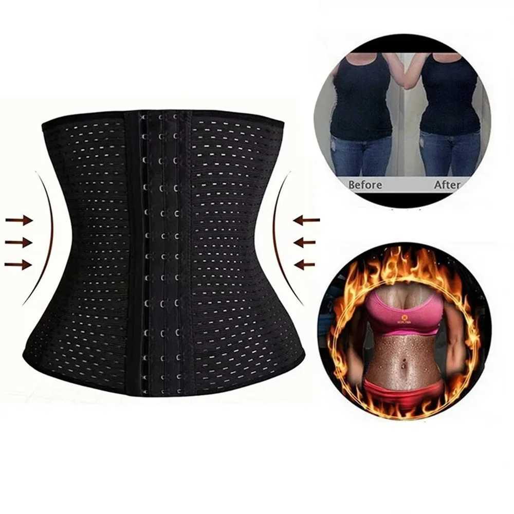 Female body shaping abdominal weight loss black abdominal belt shaping tight corset flat back abdomen tight corset W250120