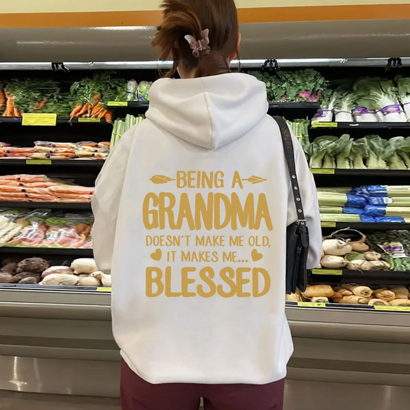 New letter printed hoodie sweatshirt for autumn and winter women, Korean version, trendy and versatile clothes F8.1#30