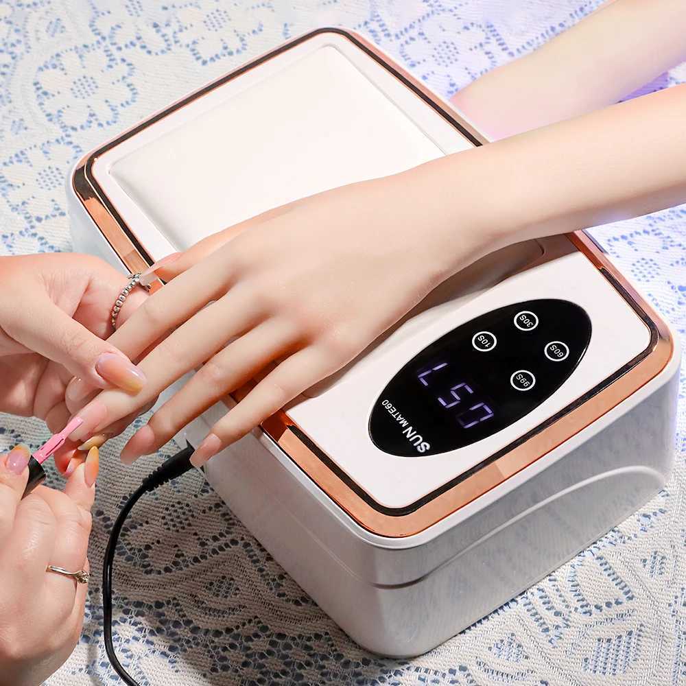 380W Professional Nail Dryer 90 Leds Nail Dryer UV Lamp for Curing All Gel Nail Polish Motion Sensing Manicure PedicureCL2400806