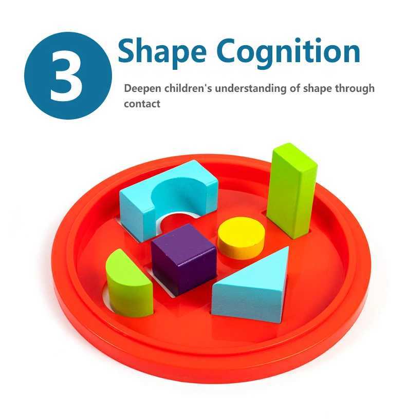 Wooden Building Blocks Set with Storage Bag Wooden Toys for Kids Assembled Building Blocks Early Educational Toys for Children Y240731
