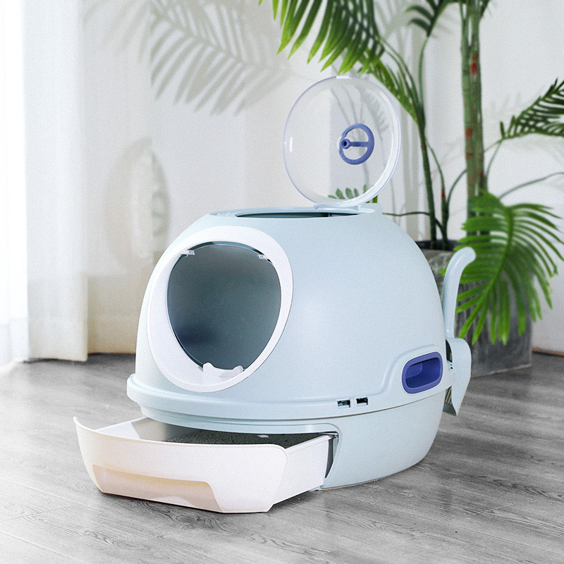 Cat fully enclosed drawer, toilet, basin, odor, deodorization, anti splashing cat litter basin