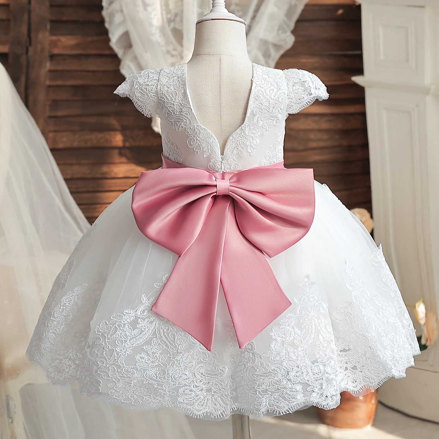 Embroidery Elegant Princess Dress for Girls Luxury Golden Lace Vintage Children Festival Party Gown Baby Formal Weddings Dresses X250220