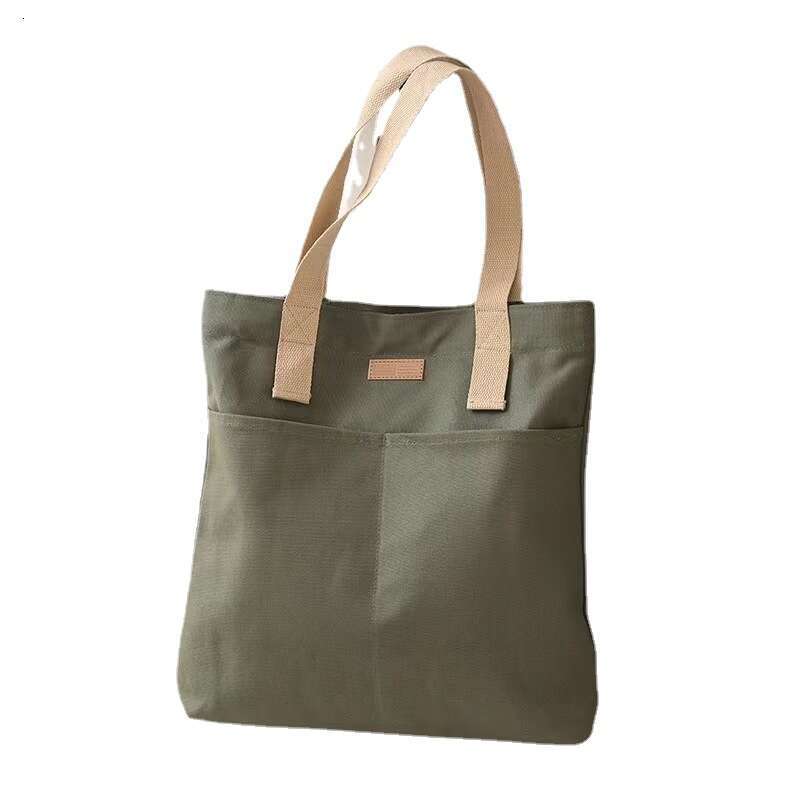 Commuting Large Canvas Capacity Computer Tote Women Shopping Bag High Quality Plain Color Handbag Hobo Shoulder Bags s