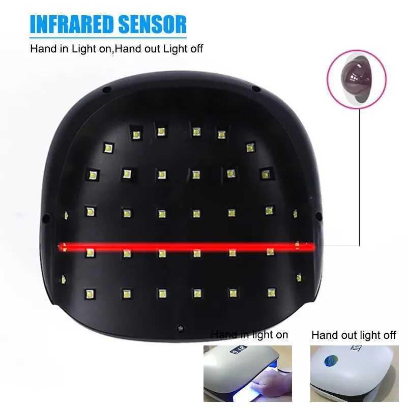 UV LED Nall Lamp For Manlcure Gel Pollsh Nall Drylng Lamp Wlth Auto Sensor Fast Curlng Nall Dryer UV Lamp For Manlcure SalonCL240731