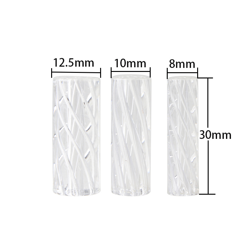 Wholesale Clear Glass Filter Tips glass connecter for glass bong water pipes