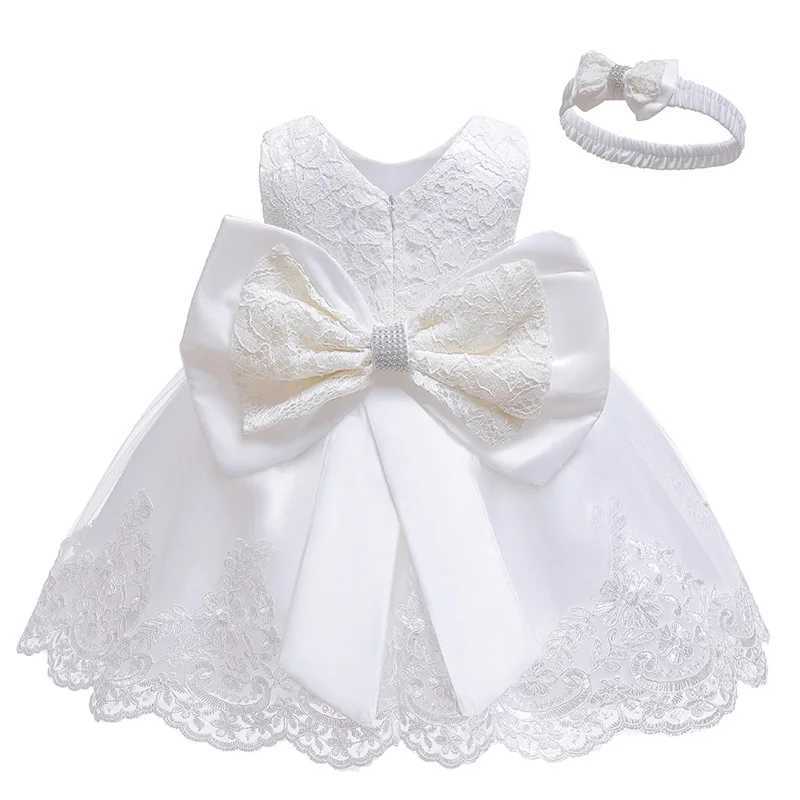 LZH Baby Girls Dress Newborn Clothes Princess Dress+Headwear For Toddler 1st Year Birthday Wedding Christening Infant Party Gown X250203