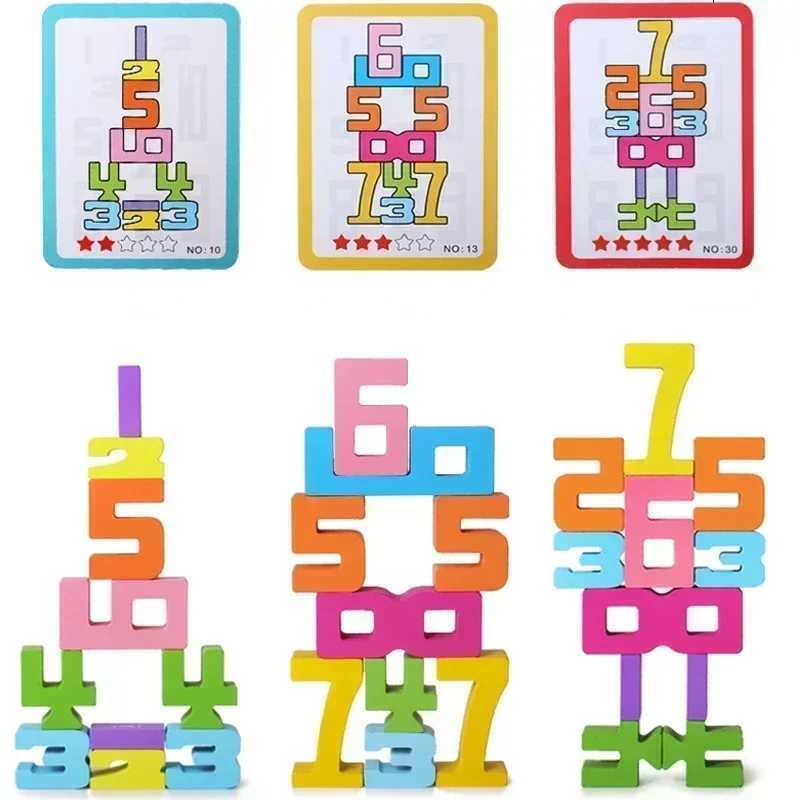 3D Digital Puzzle Number Building Block Set for Baby Montessori Stacking Toy Developmental Learning Gift for Kids Y240731