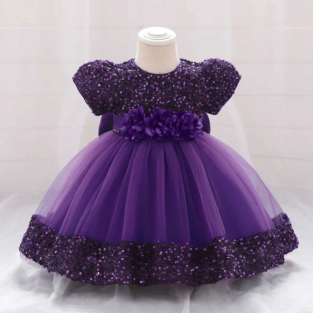 Baby girl dress childrens Christmas dress newborn lace princess dress childrens 1st birthday party dress baby vest X250203