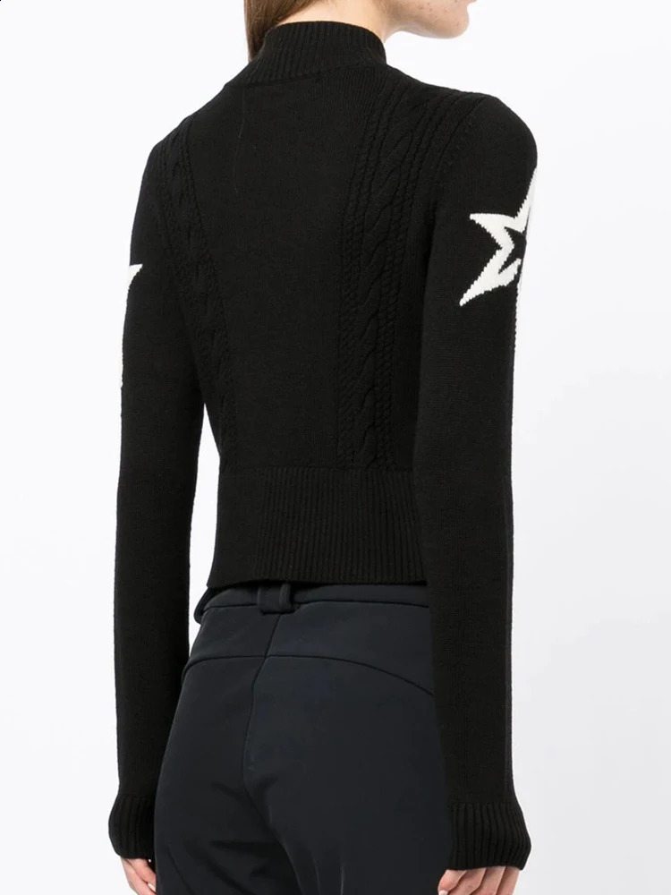 Y2K Womens Sweater Hip Hop Street Wear Long Sleeve Pullover British Flag Winter Harajuku Knitted Top Casual Loose Large 240809