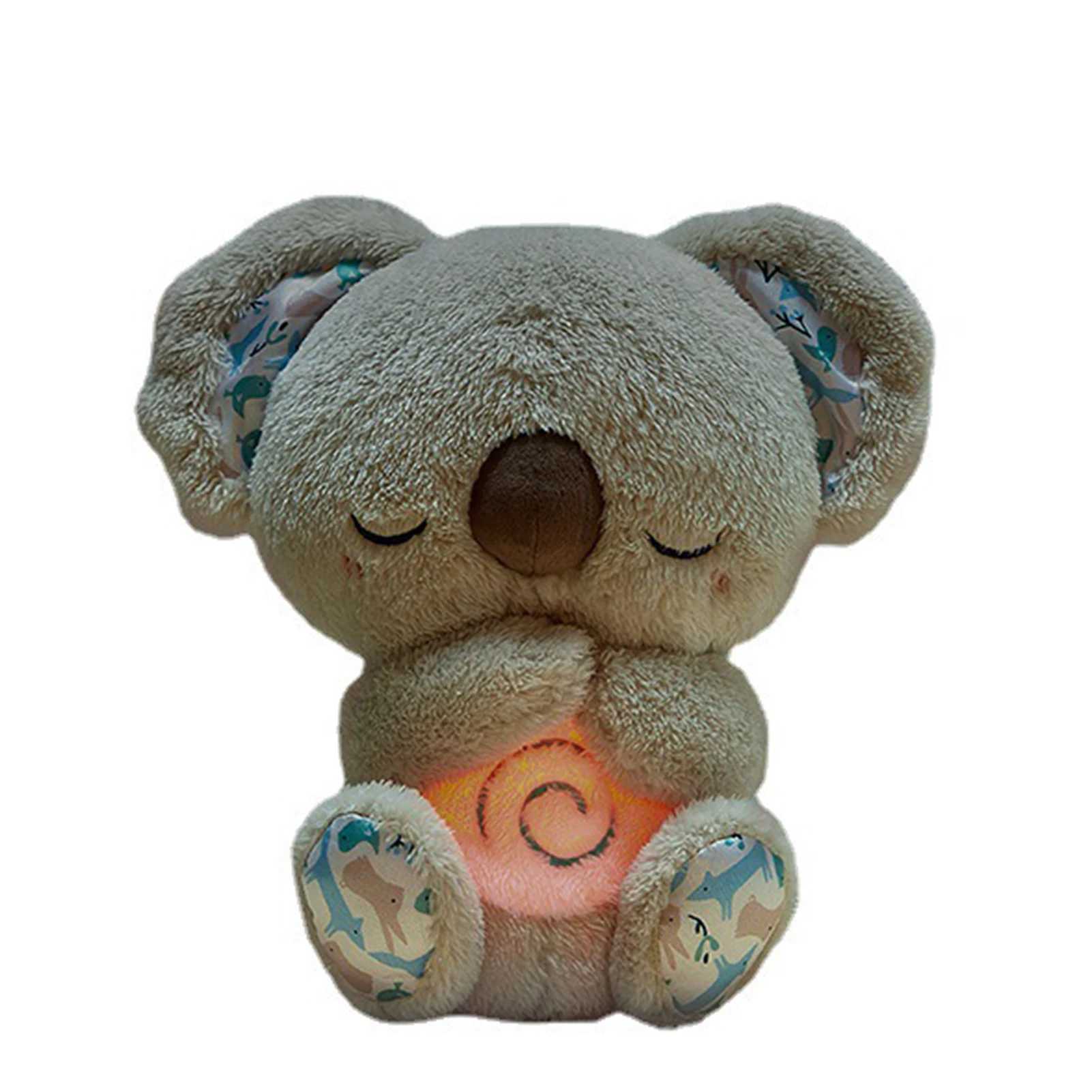 Cute Soothing Koala Bear Sleep Toys for Kids Baby Calming Anxiety Relief Breathing Koala Toy Sleep Buddy Plush Doll With Lights Y240801