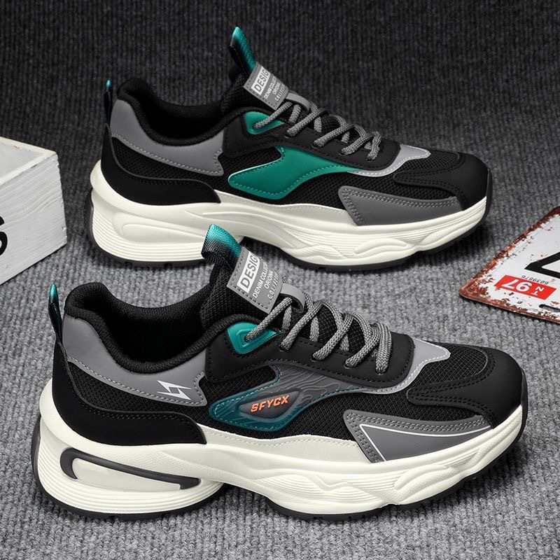 Mens Shoes Trendy Sneakers Sports Shoes Breathable Versatile Stylish Size 39-44 Green Free shipping