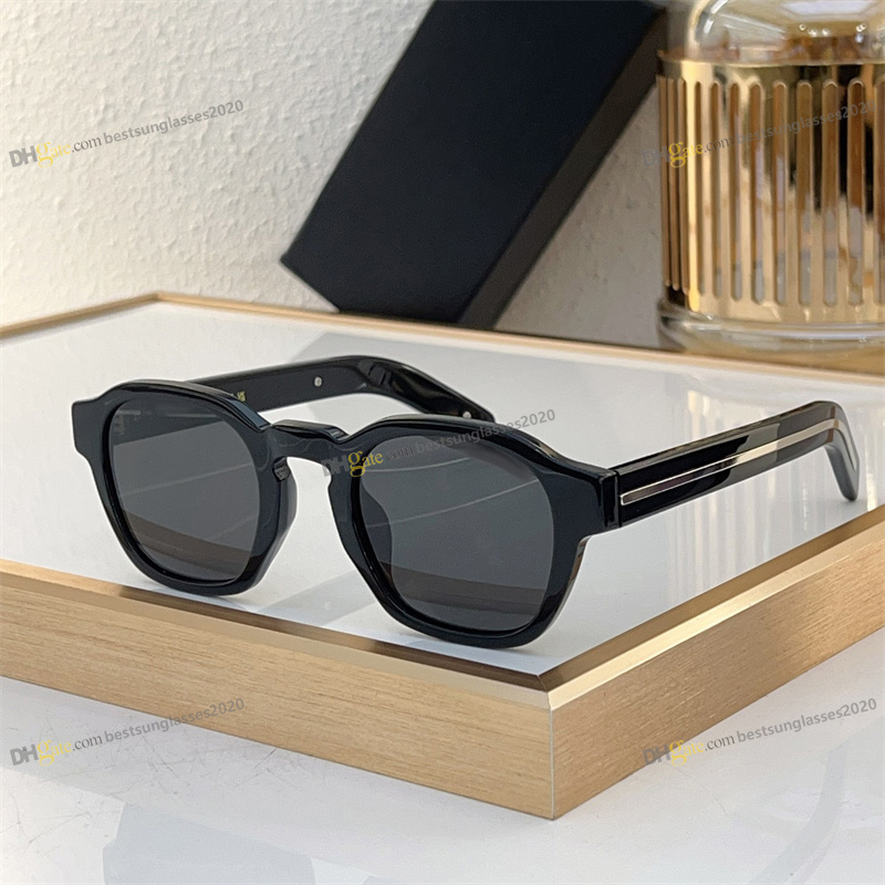 vintage lastest Polarizing sunglasses Anti-UV designer sunglasses for women onepiece black rectangle sunglasses occhiali uomo luxury A16S sunglasses box case