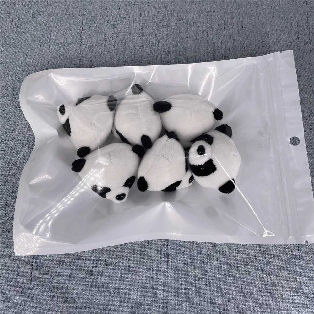6PCS/BAG 3CM Small Panda Stuffed Gift Accessories Plush Doll Toy Y240801
