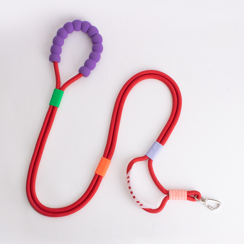 Dog leash, pet walking rope, dog chain, p rope, p chain, explosion-proof punch, hands-free walking tool