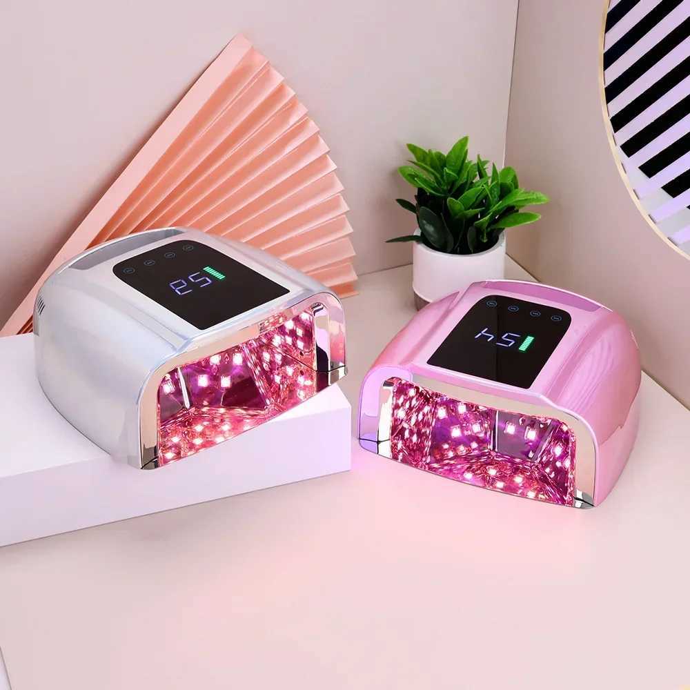 96W Wireless Nail Dryer Rechargeable UV Nail Lamp Dryer for Gel Polish Professional Nail Art Manicure Tools for HomeCL240731