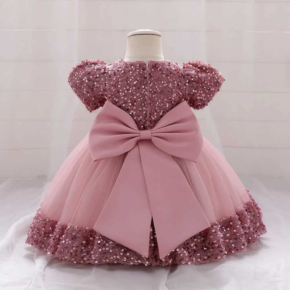 Baby girl dress childrens Christmas dress newborn lace princess dress childrens 1st birthday party dress baby vest X250203