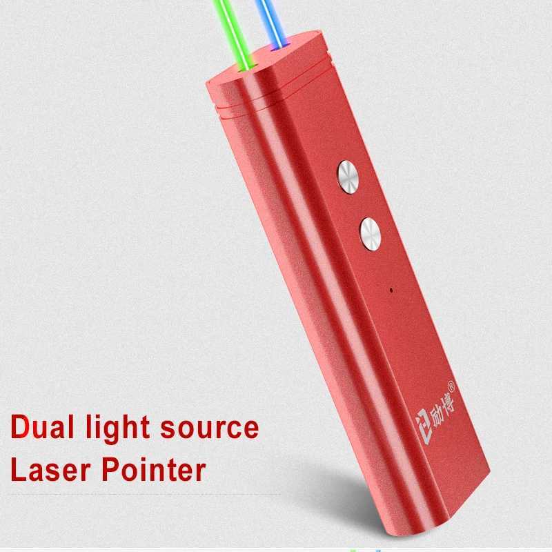 Type-c charging Dual laser point pen 450nm Blue Laser Pointer 532nm Green laser pen 650nm Red Laser B240801