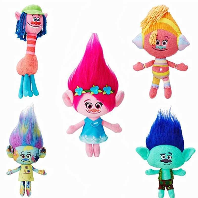 Cartoon Animation Trolls 2 Plush Doll for Children Poppy Blanche Anime Character Cute Christmas Gift New 27-32cm Y240801