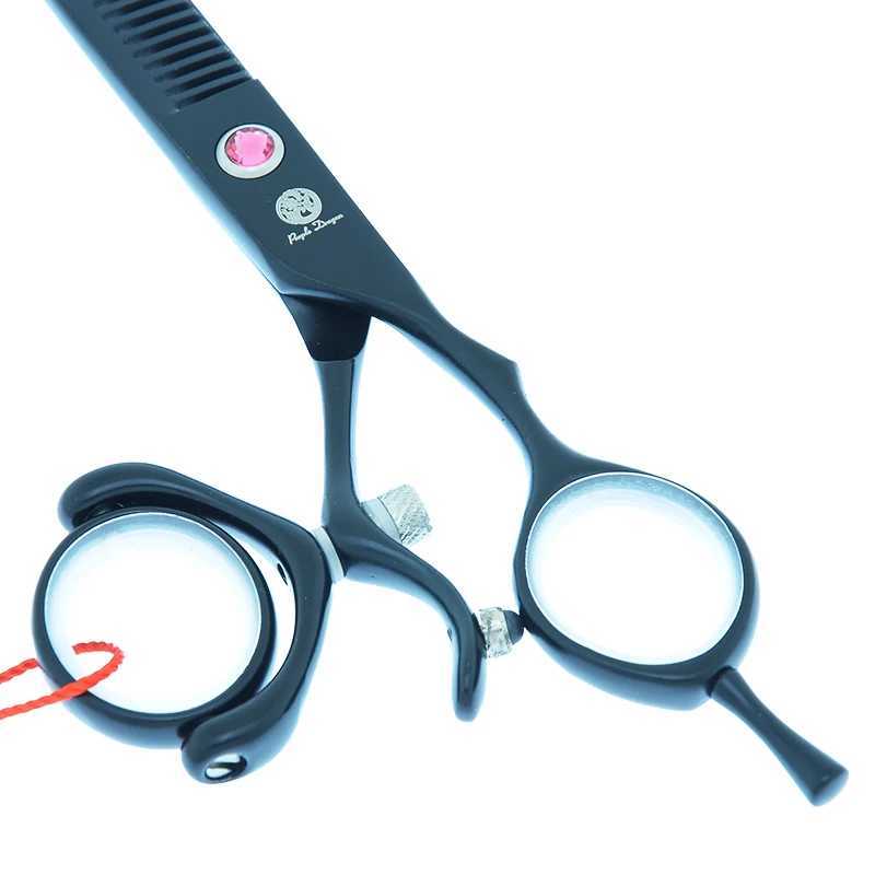 New Arrival Purple Dragon 6 inch Hair Thinning Scissors Cutting Professional Hairdressing Scissors 440C Swivel Thumb Haircut Shears A0121B Z241213