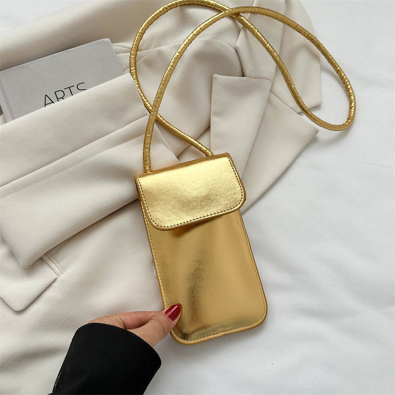 Casual Women Bags Pu Wallets Solid Color Cell Phone Purse Lady Crossbody Shoulder Bag Handbag Female Money Bags Messenger Bag