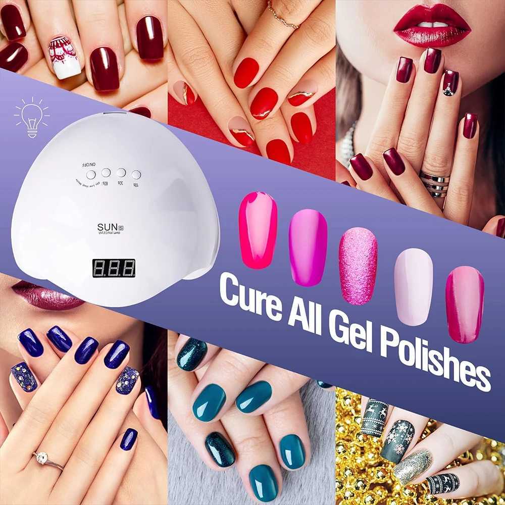 LULAA 48W Nail Dryer Gel Nail Polish Curing LED UV Light with 4 Timers Automatic Sensor LCD Display Professional Nail Art ToolsCL2400806