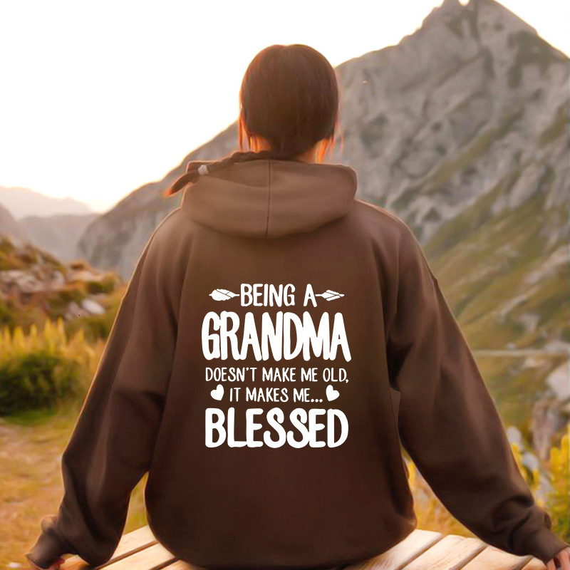New letter printed hoodie sweatshirt for autumn and winter women, Korean version, trendy and versatile clothes F8.1#30