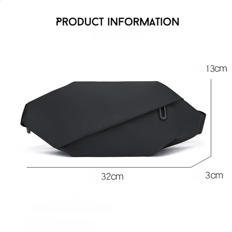 Men Minimalist Outdoor Sports Running Jogging Waist Bag Man Waterproof Fanny Pack Stylish Cross Body Belt Bag Waist Bag for Men 250425