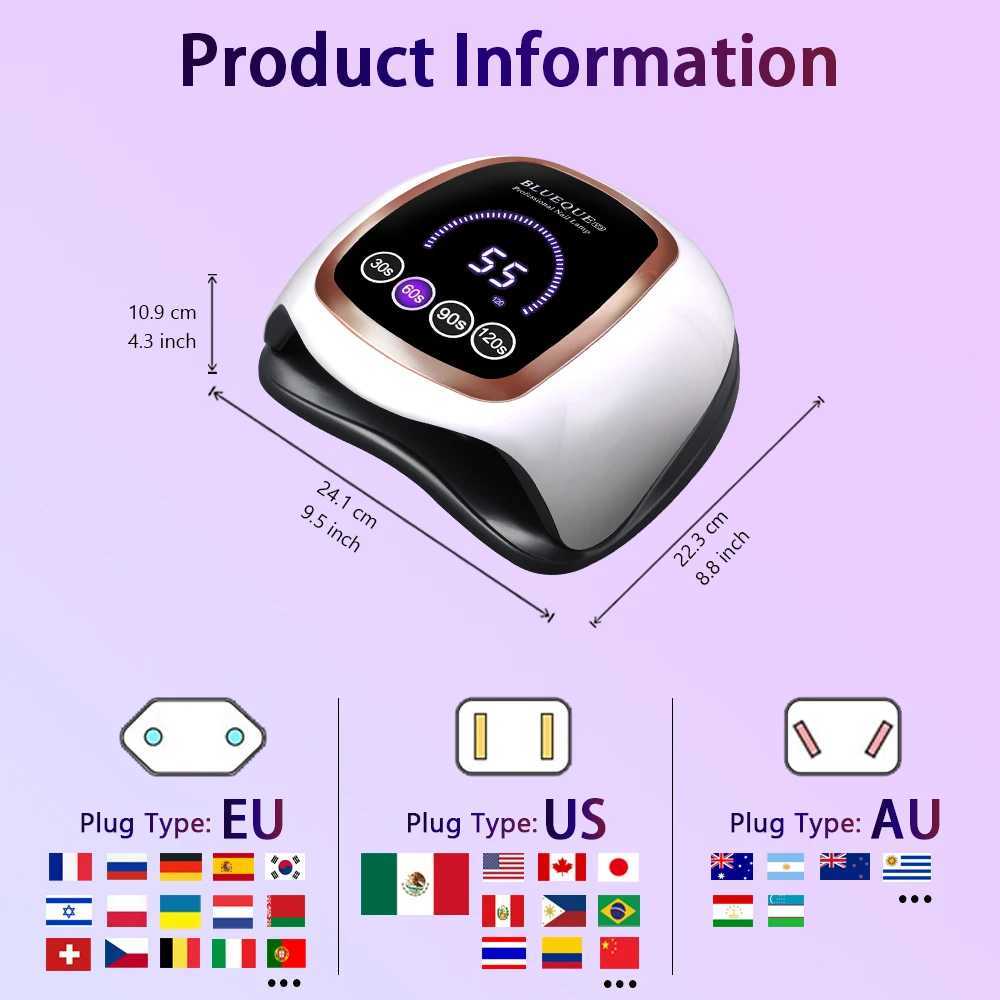V3 UV LED Nail Lamp 180W Professional Nail Curing Lamps for Home Salon Led Drying Lamps for Nail Equipment Dryer for Gel PolishCL2400806